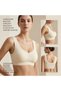 Seamless Wire-Free Laser Cut Bra - Padded Ghost Breathable Fabric - Nude