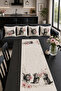 4-Piece Decorative Throw Pillow Covers with Cat and Flowers - 6