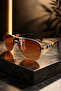 Aviator Drop Model Top Quality Spring-Loaded Side Arm Detailed Sunglasses 2140 (Uv-400 Protection) - 2