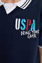 Boy's Navy Blue Polo Collar T-Shirt 50320436-Vr033 - 6