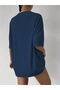 Women's Navy Blue Palm Springs Printed Oversize T-Shirt - 2
