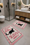 Digital Printing Washable Non-Slip Base 2-Piece Bathroom Mat Set 40X60 60X100