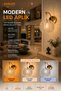 Decorative 12W Indoor Bronze Case 3 Color Light Modern Wall Sconce Electric 4 Pcs - 3