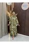 Reya Modal Patterned Casual Dress |   Khaki Mix - 3