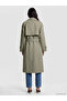 Trendlucky Women's Double-Breasted Collar Trench Coat with a Difference - 4