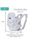 Baby Adjustable Wraps Carrier, Ergonomic Front Facing/Back Carriers with Essentials Storage Pocket for Newborn to Toddler 0-15kg, One Size Fits All - 6