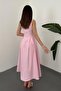 Women's Mustard Halter Neck Flared Dress - 5