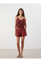 Modal Blend Women's Shorts with Plum Waist Belt