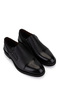 Men's Genuine Leather Black Floater Classic Shoes - 2
