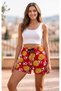 Women's 3-Piece Home Shorts Set Elastic Waist Comfortable Pajama Bottoms - 2