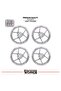 Yamaha Xmax Wheel Rim Strip – Half Rim Cover & Xmax Lettering Sticker Set - 2