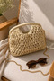 Wicker Braided Scholarship Women's Hand and Shoulder Bag - 2