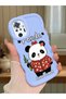 Redmi Note 10 Pro Compatible Case Camera Protector Blue Silicone Couple Phone Case Panda Pattern