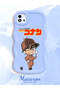 Realme C20 Compatible Case Camera Protector Blue Silicone Couple Phone Case Conan Pattern - 2