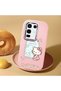 Infinix Note 50 Compatible Case Camera Protector Pink Silicone Couple Phone Case with Kitty Pattern - 2