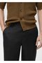 %100 keten regular fit pantolon - 6