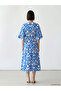 Original Double-Breasted Collar Patterned Dress - 4
