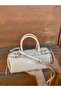 Women's Gold Detailed Cylinder Design Hand and Shoulder Bag Shoulder Bag Size: 27 X 13 cm - 5