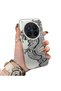 Vivo X300 Pro Compatible High Quality Chinese Style Black and White Dragon Printed Case - 2