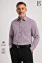 Relaxed Fit Long Sleeve Striped Classic Men's Dad Shirt