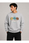 Nyc Printed Crew Neck 2 Thread Sweatshirt