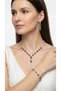 Crystal Stone 3-Piece Jewelry Set Necklace Earrings Bracelet with Wooden Gift Box - 7