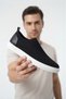 Zrk-X106 Premium Comfortable Slip-On Laceless Breathable Knitwear Men's Shoes Black White