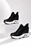 Women's Wedge-Heeled Sneakers [10] cm - 2