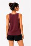 Athlete sleeveless summer tank top with bicycle collar - burgundy - 3