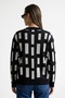 Women's Geometric Patterned Premium Knitwear Cardigan - 4