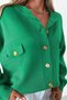 Women's Gold Button Detailed Cardigan - 2