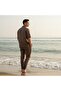 Relax Fit Men's Cotton Linen Suit - 3
