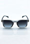Gray Men's Sunglasses Metal Hinged Uv400 Glass - 3