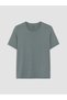 Vizyon New Season Green Slim Fit Crew Neck Men's T-Shirt - 5