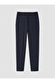 Peak New Season Navy Blue Regular Fit Dobby Men's Trousers - 6