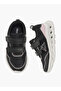 Girls Logo Print Hook & Loop Sports Shoes