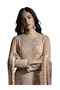 Beige Party Wear Embroidered Palazzo Suit - FG1152 | Beige-Size:L-40-Inches - 3