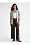 Özmarka New Season Khaki Oversize Muslin Women's Shirt - 2