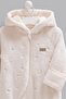 100% Cotton Baby Boy Romper with Hood, Plush Baby Romper with Gloves and Booties - 2