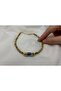 Gold Hematite Beaded Blue Evil Eye Detailed Choker Necklace - 3
