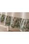 Linen Green French Country Patterned Ruffled Tablecloth Country Bohemian Decorative Living Room and Kitchen Coverlet - 2