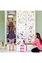 Glow in The Dark Stars for Girl's Room, Glowing Cats Cartoon Wall/Ceiling Decals, Kitten Butterflies Stickers for Kids Bedroom, Luminous Wall Decor for Nursery (Blue) - 6