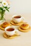 6 Pieces of Bamboo Tea Cup Saucers, Round Coaster Model, Cup and Mug Coasters, Stylish and Durable - 5