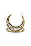 3 pc Star, Moon & Lantern Metal Napkin Ring Set - Gold - 8