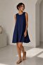 Ayrobin Fabric Sleeveless Loose Dress – Knee-Length Relaxed Fit Casual Summer Dress Tr0935 - 2