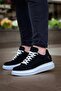 Zrk-X047 Premium High Quality Thick Sole Black and White Suede Casual Men's Sneaker - 2