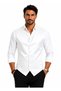 Men's V-Neck Vest White Satin Suit Suitable for Grooms 50310 - 5
