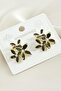 Kmrsfres Daisy Enamel Earrings - (185111) Silver Color - 2