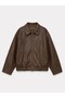 Women's Oversized Belted Leather Jacket - 5