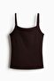 Ribbed cotton strappy top - 4